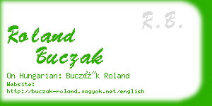 roland buczak business card